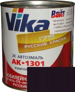 Купити 107 Акрилова автоемаль Vika АК-1301 "Баклажан" (0,85кг) у комплекті зі стандартним затверджувачем 1301 (0,21кг) - Vait.ua
