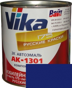 Купити 1115 Акрилова автоемаль Vika АК-1301 "Синя" (0,85кг) у комплекті зі стандартним затверджувачем 1301 (0,21кг) - Vait.ua