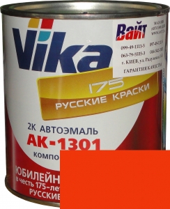 Купити 295 Акрилова автоемаль Vika АК-1301 "Помаранчева" (0,85 кг) в комплекті зі стандартним затверджувачем 1301 (0,21 кг) - Vait.ua