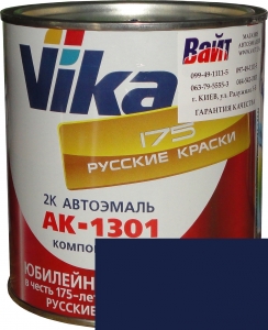 Купити 447 Акрилова автоемаль Vika АК-1301 "Синя північ" (0,85кг) в комплекті зі стандартним затверджувачем 1301 (0,21кг) - Vait.ua